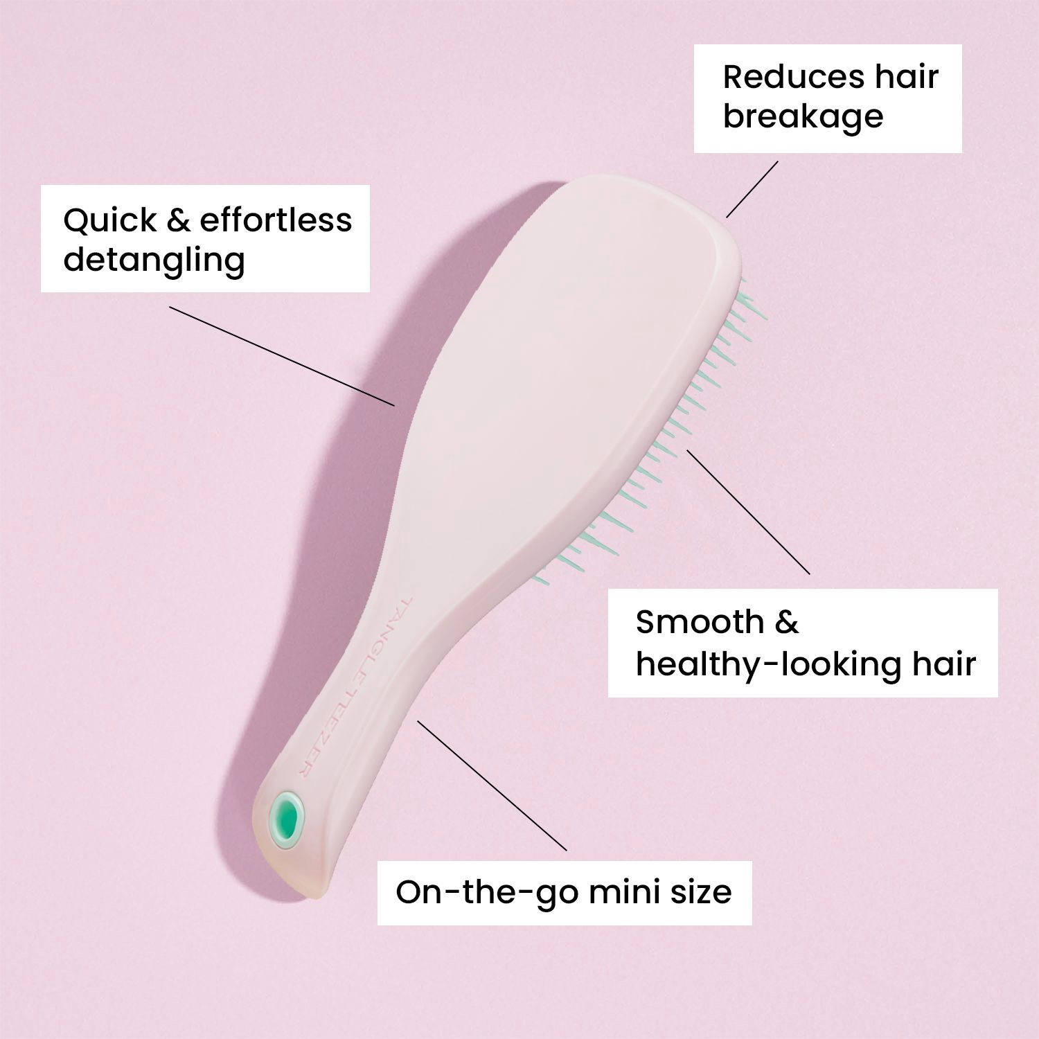 slide 7 of 8, Tangle Teezer Mini Ultimate Detangling Brush, Marshmallow, 1 ct