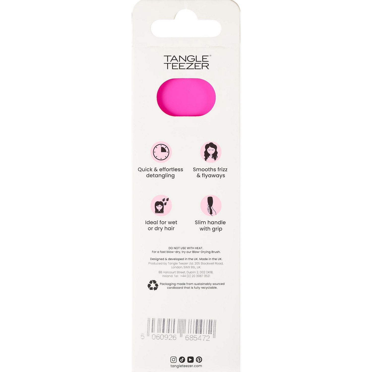 slide 9 of 11, Tangle Teezer Detangling Hair Brush Mini 1 ea, 1 ct