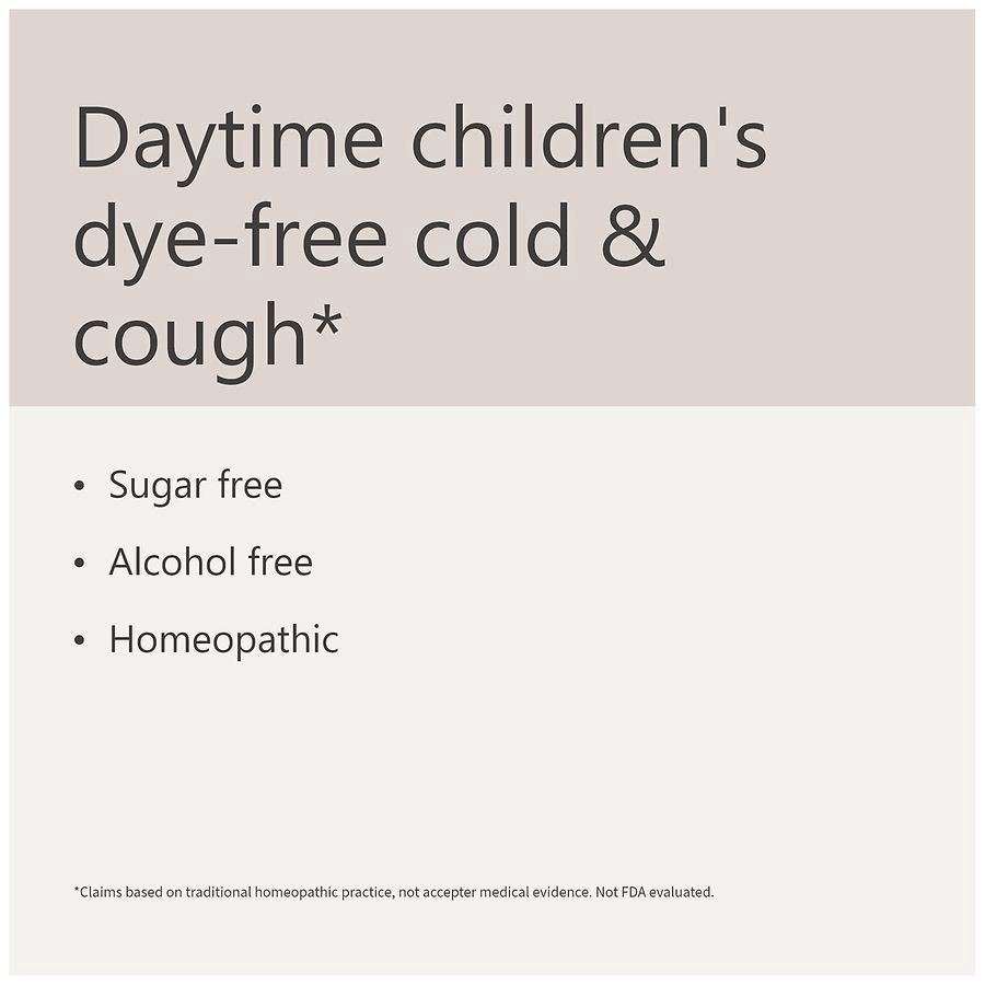 slide 4 of 5, Walgreens Homeopathic Children's Cold/Cough Day & Night Combo Flavor Free, 8 oz