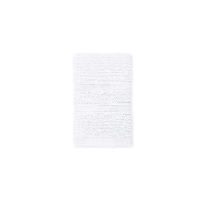 slide 1 of 1, SSimply Essential Cotton Washcloth - Bright White, 1 ct