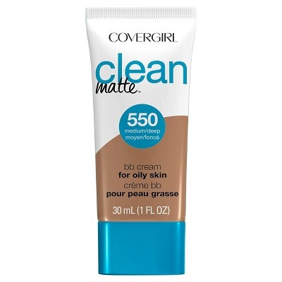 slide 1 of 2, Covergirl Clean Matte Bb Cream 550 Medium/Deep, 1 fl oz