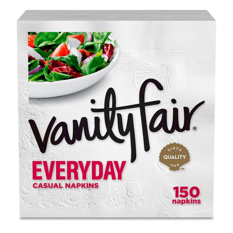 slide 1 of 9, Vanity Fair Everyday 2-Ply Napkins - 150ct, 150 ct