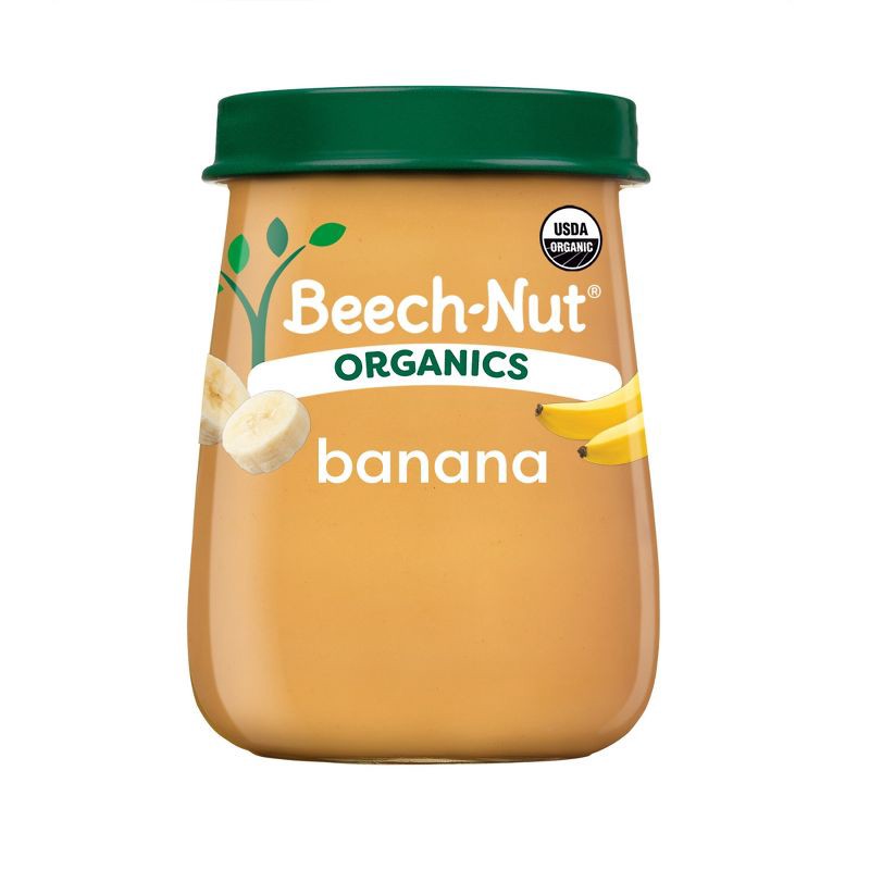 slide 1 of 7, Beech-Nut Non-GMO Organics Bananas Baby Food Jar - 4oz, 4 oz