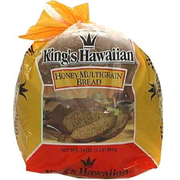 slide 1 of 1, King's Hawaiian Honey Wheat Round Bread, 16 oz