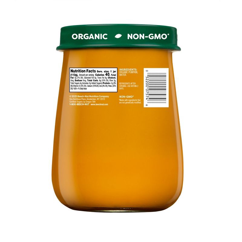 slide 2 of 7, Beech-Nut Non-GMO Organics Pumpkin Baby Food Jar - 4oz, 4 oz