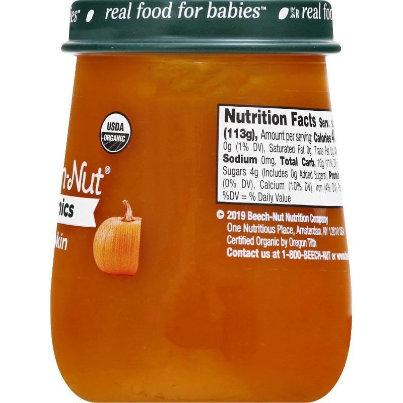 slide 7 of 11, Beech-Nut Organics Pumpkin Baby Food Jar - 4oz, 4 oz