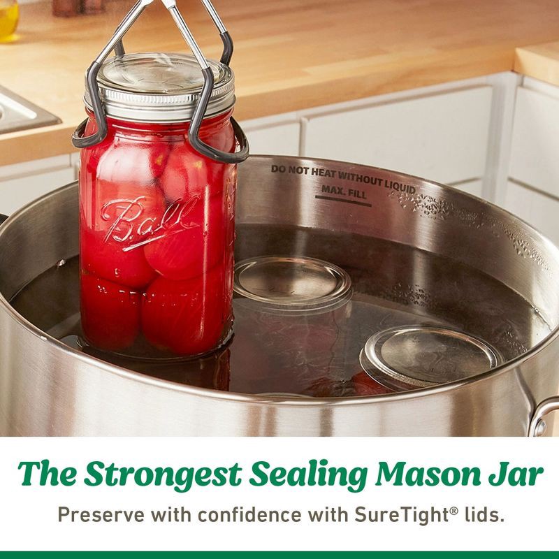 slide 3 of 7, Ball 16oz 12pk Glass Wide Mouth Mason Jar with Lid and Band, 12 ct; 16 oz