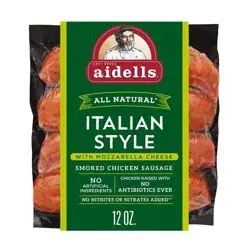 Aidells Italian Style with Mozzarella Cheese Smoked Chicken Sausage - 12oz/4ct