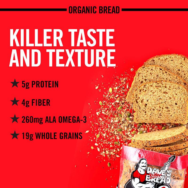 slide 2 of 16, Dave's Killer Bread Organic Powerseed Sandwich Bread - 25oz, 25 oz