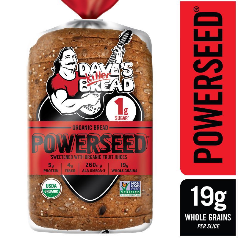slide 9 of 16, Dave's Killer Bread Organic Powerseed Sandwich Bread - 25oz, 25 oz
