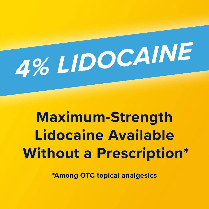 slide 3 of 9, Aspercreme 4% Lidocaine Odor Free Pain Relief Patch - 5ct, 5 ct