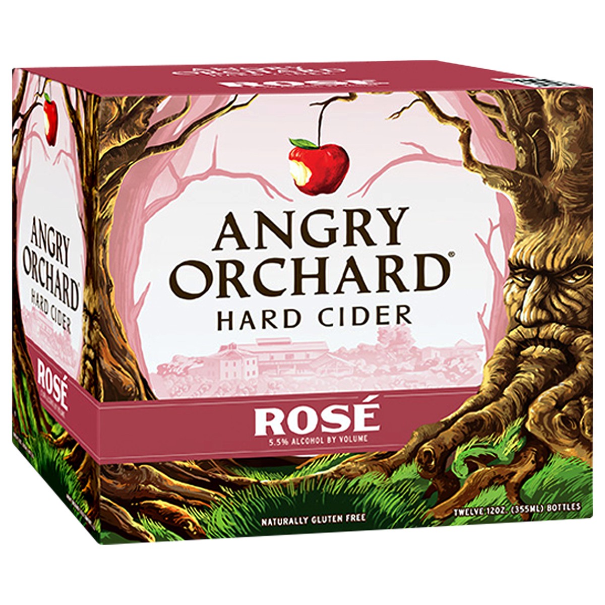 slide 3 of 8, Angry Orchard Rosé Hard Apple Cider, Spiked (12 fl. oz. Bottle, 12pk.), 12 ct; 12 fl oz