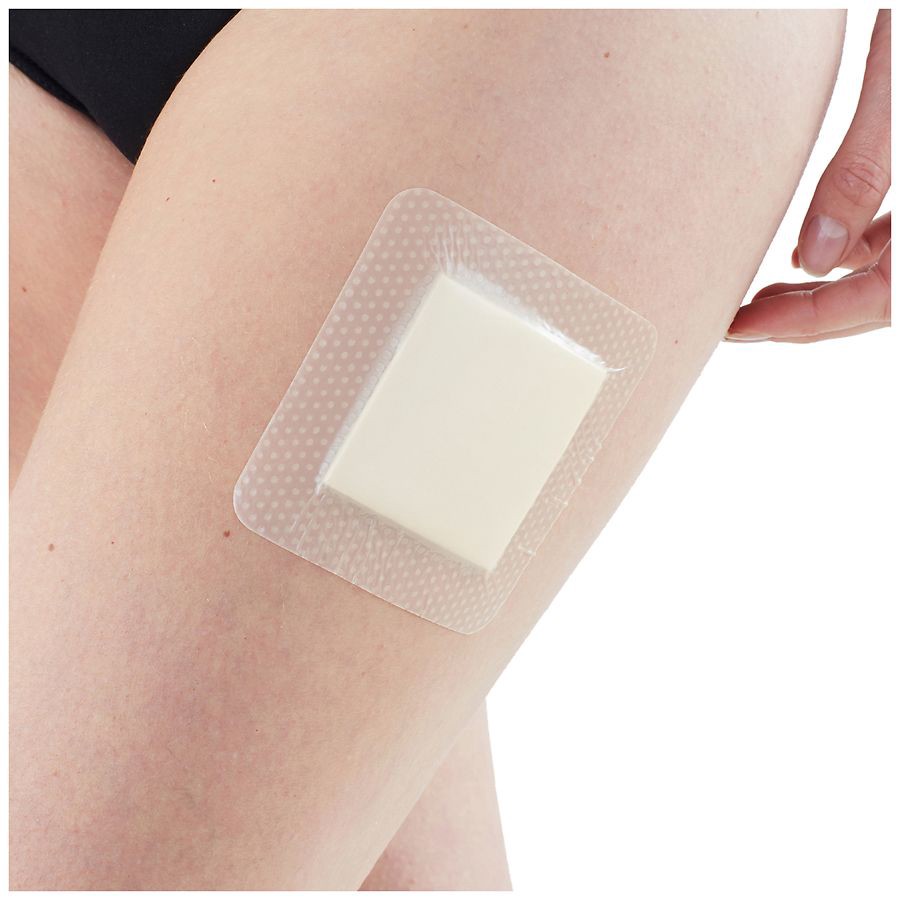 slide 4 of 5, Opti-Heal Silicone Foam Absorbent Dressing 4 ea, 4 ct