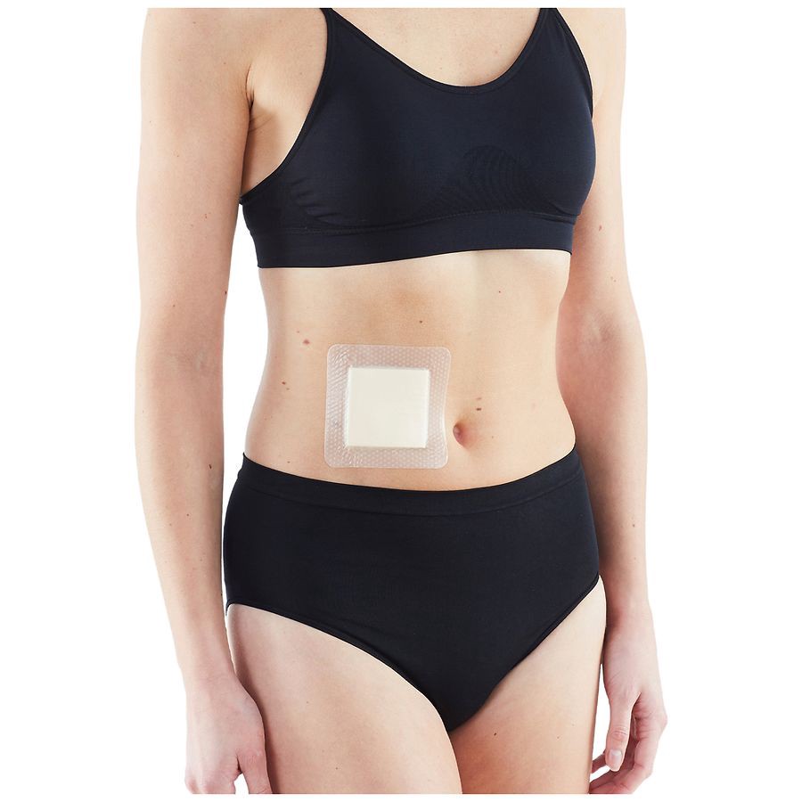 slide 5 of 5, Opti-Heal Silicone Foam Absorbent Dressing 4 ea, 4 ct