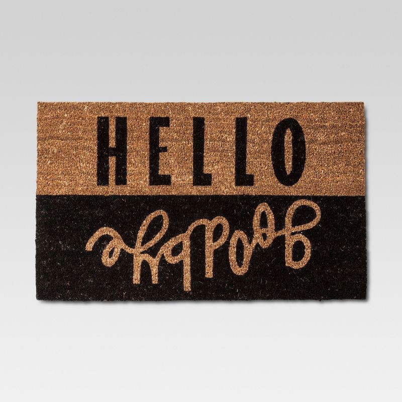 slide 1 of 1, Hello Goodbye Doormat 18"x30" - Room Essentials, 1 ct