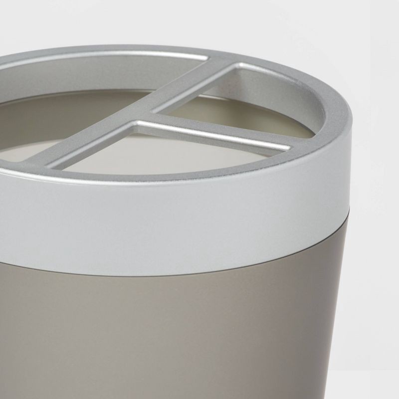 slide 3 of 4, Toothbrush Holder Gray - Room Essentials™, 1 ct