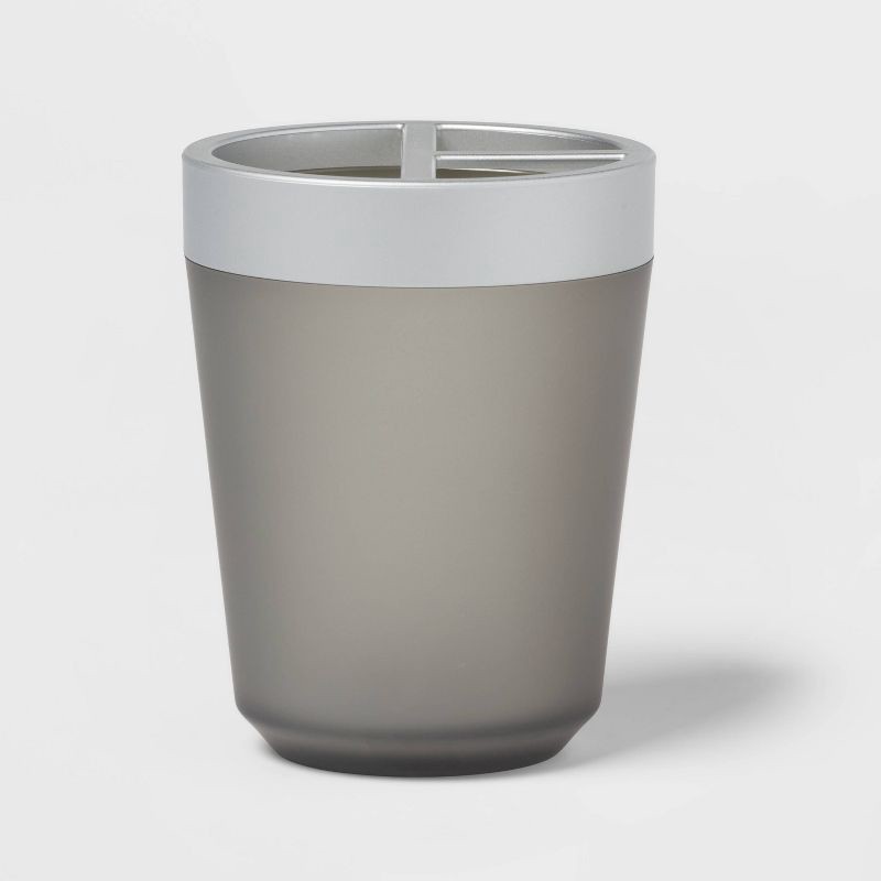 slide 1 of 4, Toothbrush Holder Gray - Room Essentials™, 1 ct