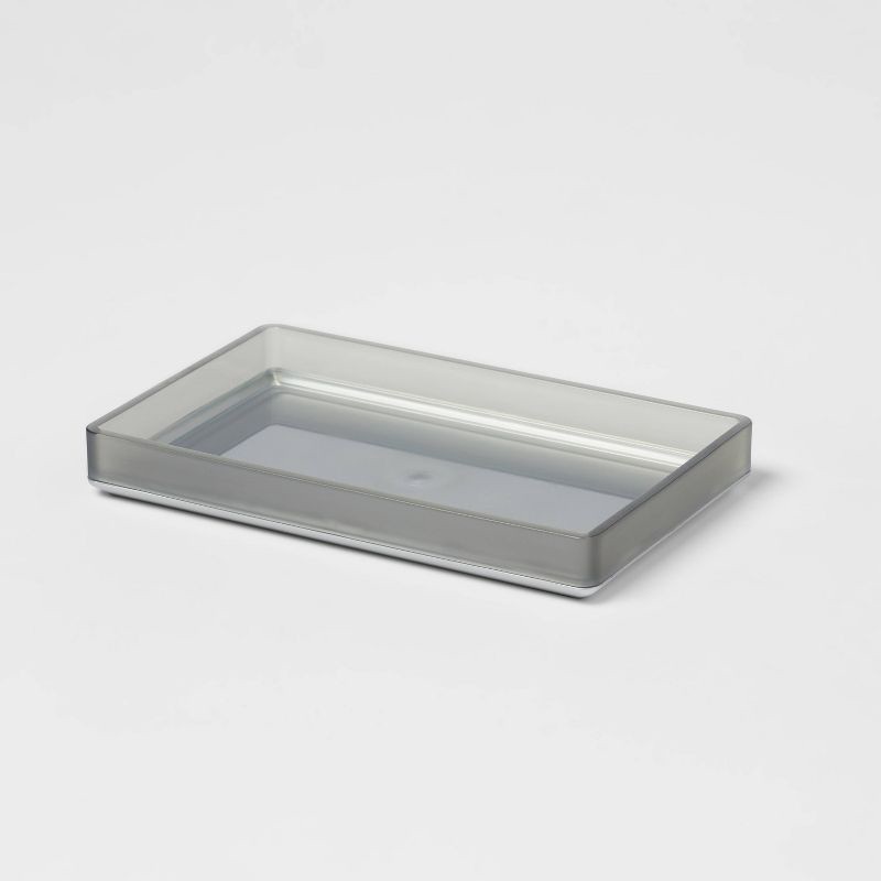 slide 3 of 4, Bathroom Tray Gray - Room Essentials™, 1 ct