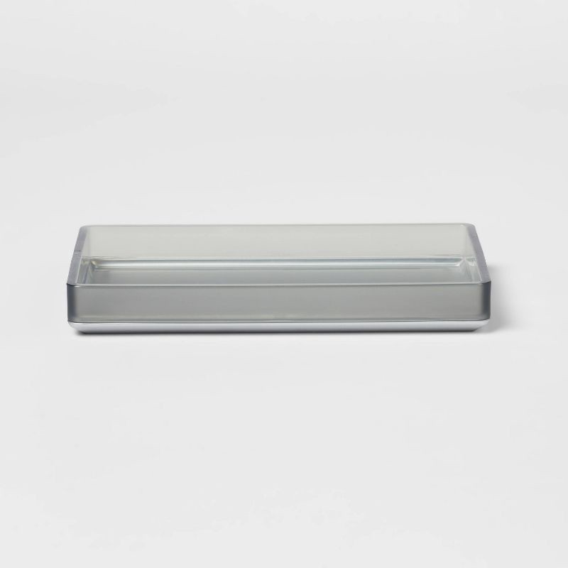 slide 1 of 4, Bathroom Tray Gray - Room Essentials™, 1 ct