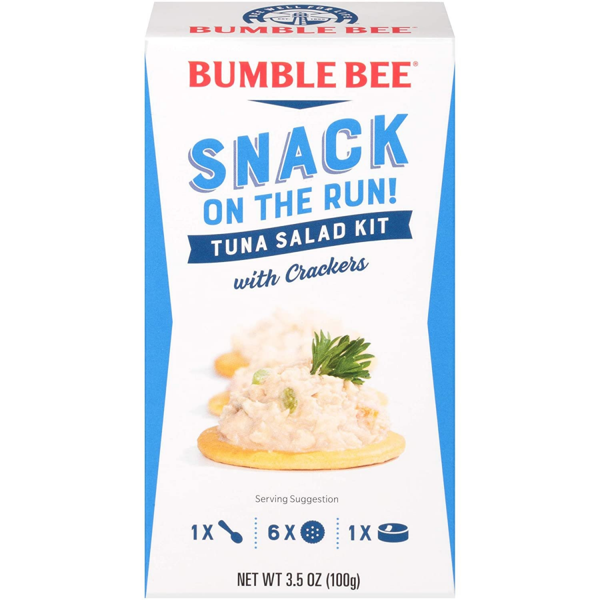 slide 1 of 9, Bumble Bee Snack On The Run! Tuna Salad, 3 ct; 3.5 oz