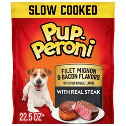 Pup-Peroni Filet Mignon, Beef & Bacon Flavor Chewy Dog Treats - 22.5oz