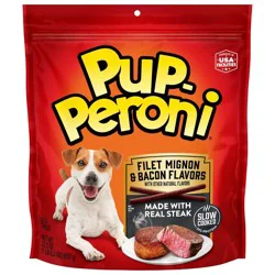 Pup-Peroni Filet Mignon, Beef & Bacon Flavor Chewy Dog Treats - 22.5oz