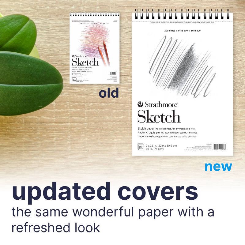 slide 3 of 5, Strathmore Sketch Pad 9"x12" 100 Sheet, 1 ct