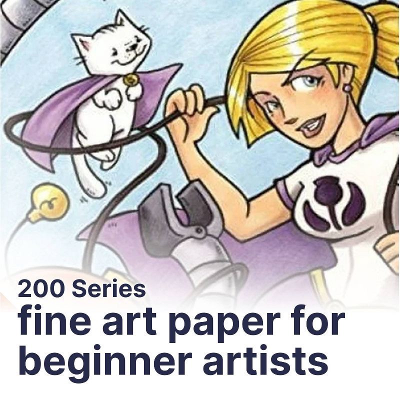 slide 2 of 5, Strathmore Mixed Media Pad 9"x12" 60 Sheet: Uncoated Sketchbook for Art & Design, White, 98 lb Paper, 60 sheets, 98 lb