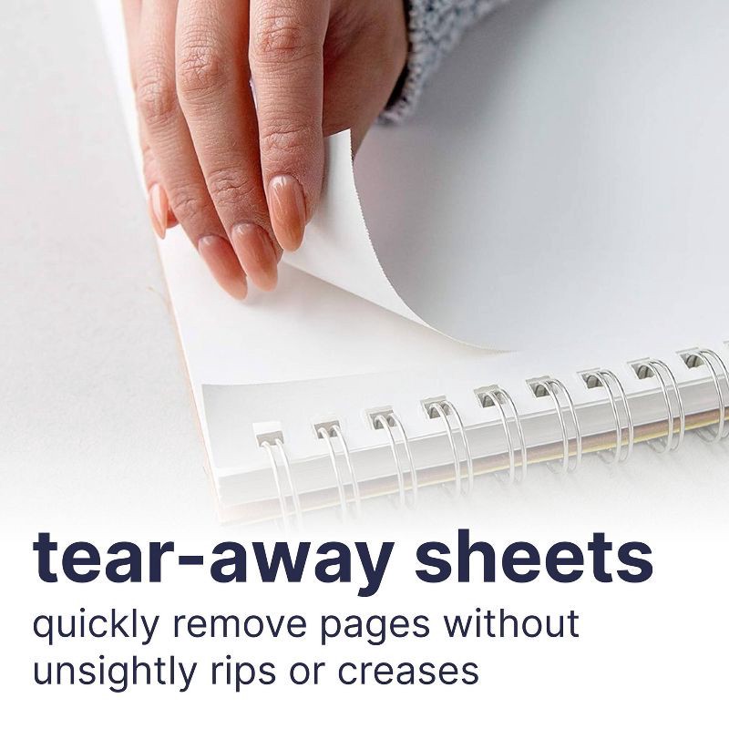 slide 5 of 5, Strathmore Mixed Media Pad 9"x12" 60 Sheet: Uncoated Sketchbook for Art & Design, White, 98 lb Paper, 60 sheets, 98 lb