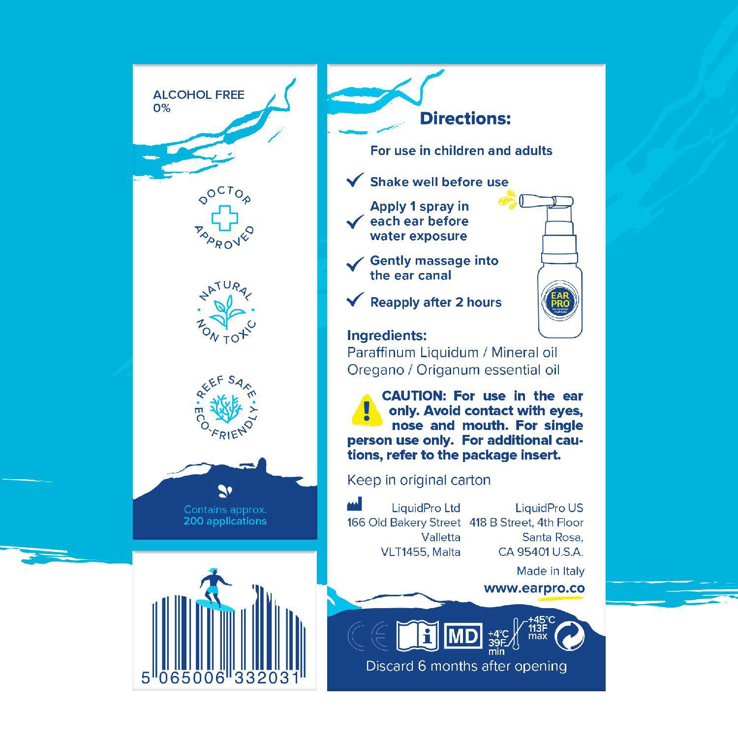 slide 8 of 8, Ear Pro 0+ Age Ear Spray 0.68 fl oz, 0.68 oz