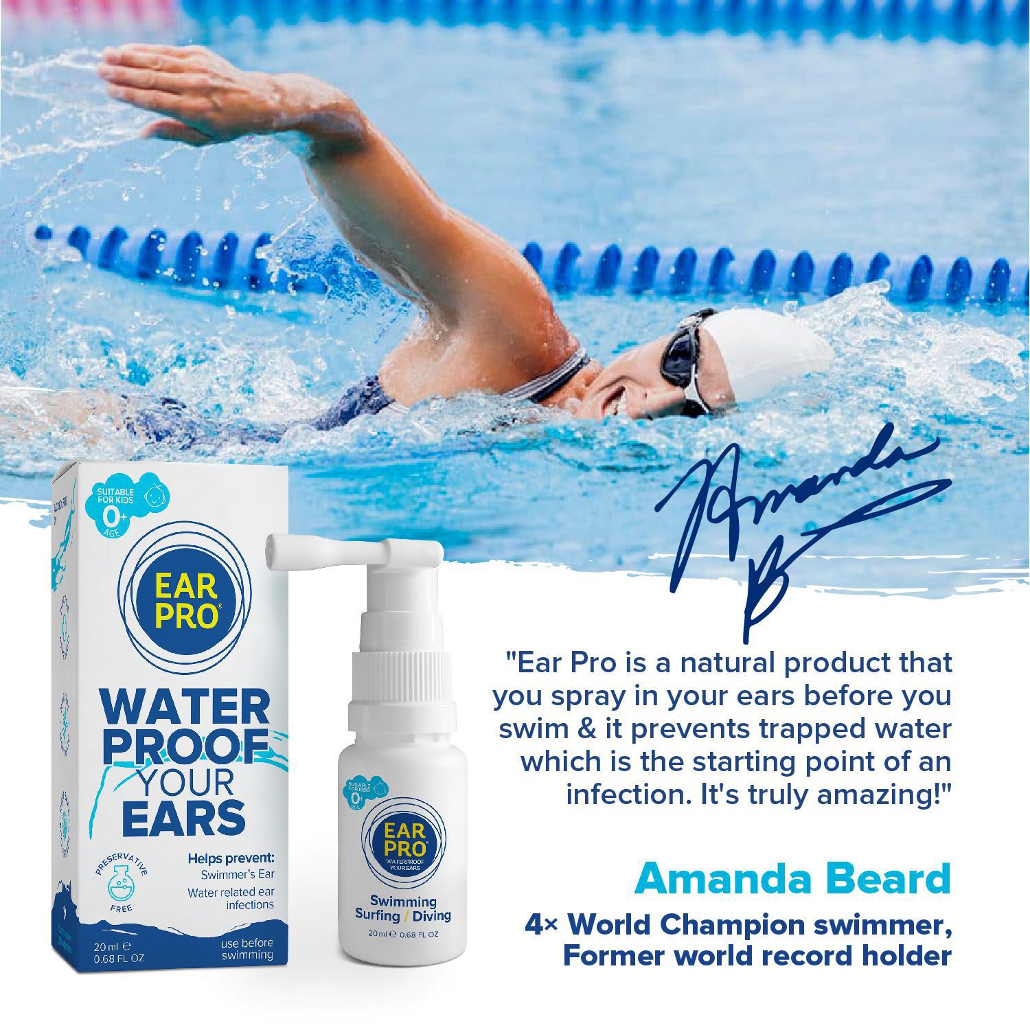 slide 2 of 8, Ear Pro 0+ Age Ear Spray 0.68 fl oz, 0.68 oz