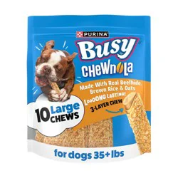 Purina Busy Beef, Chewnola with Oats and Brown Rice Dry Dental Dog Treats - 20oz
