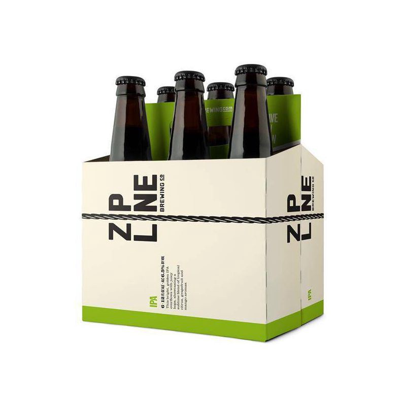 slide 1 of 1, Zipline Brewing Co. Zipline IPA Beer - 6pk/12 fl oz Bottles, 6 ct; 12 fl oz