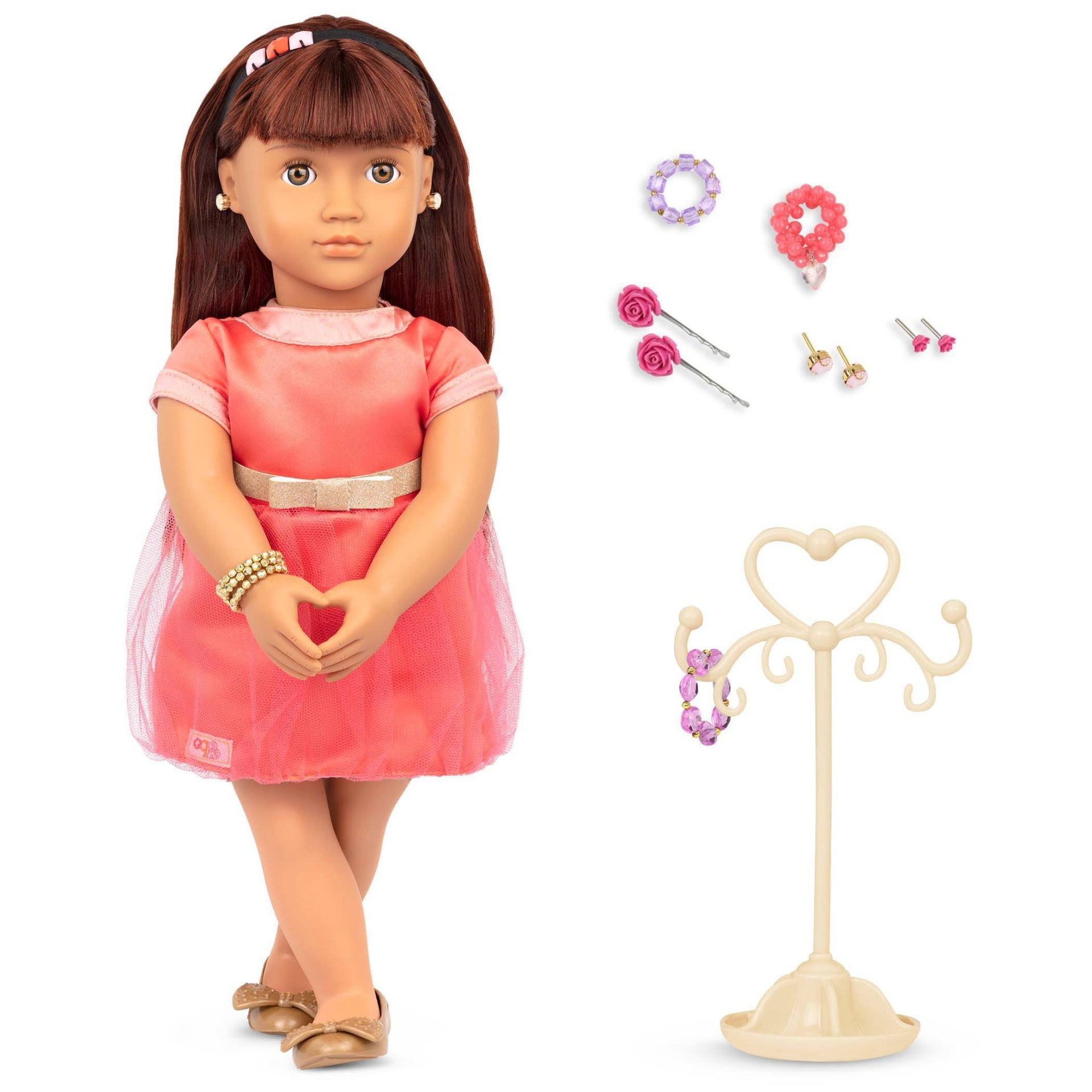 slide 1 of 5, Our Generation Adelita with Pierced Ears 18" Jewelry Doll, 1 ct