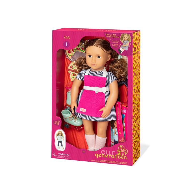 slide 5 of 5, Our Generation Isa with Storybook & Outfit 18" Posable Cooking Doll, 1 ct