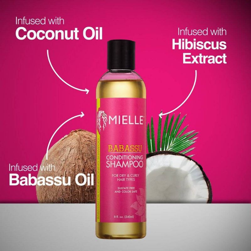 slide 3 of 3, Mielle Organics Babassu Oil Conditioning Sulfate-Free Shampoo - 8 fl oz, 8 fl oz