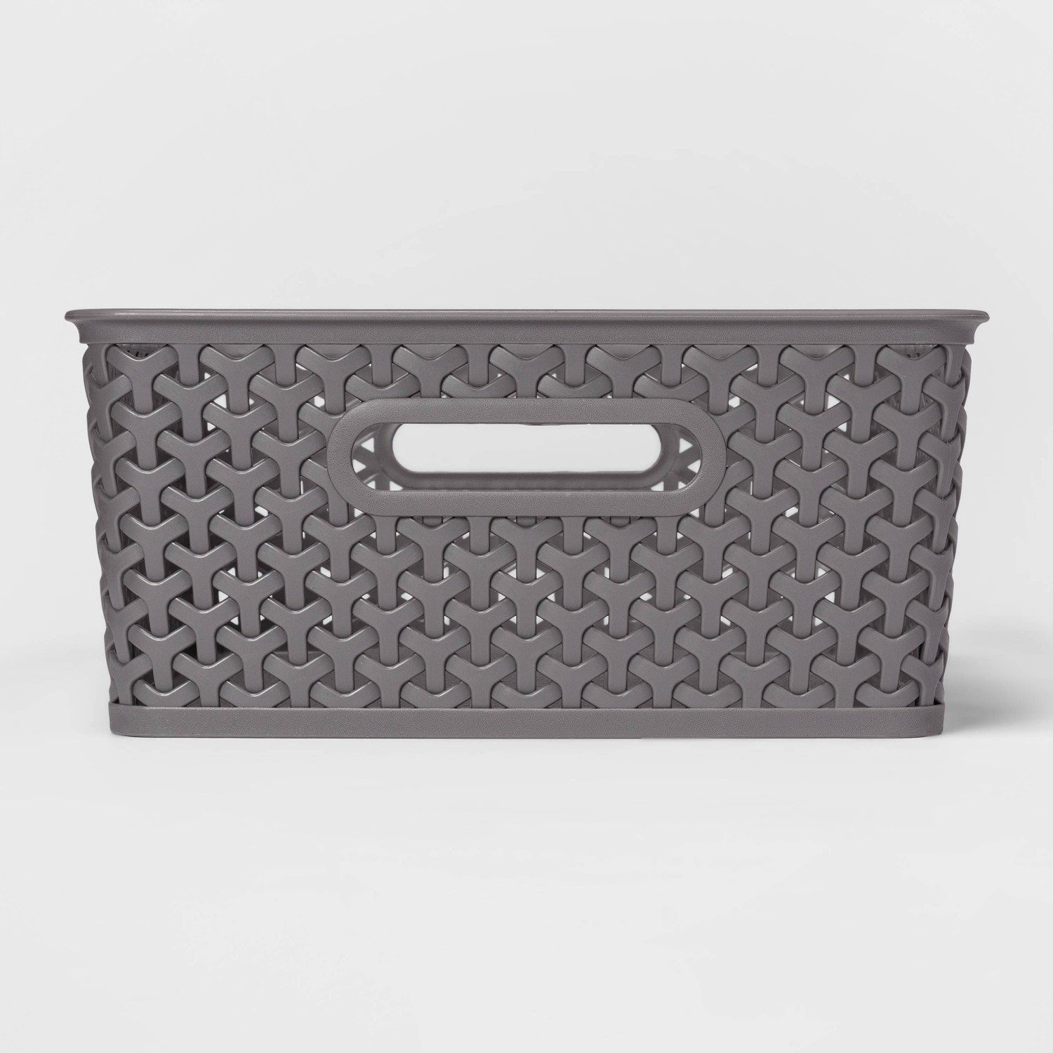YWeave Medium Decorative Storage Basket Gray Brightroom 1 ct Shipt