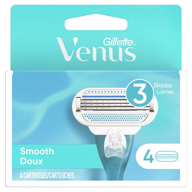 slide 2 of 9, Venus Smooth Women's Razor Blade Refills - 4ct, 4 ct