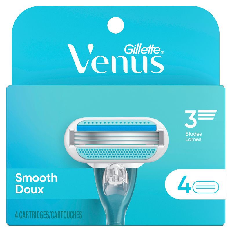slide 2 of 8, Venus Smooth Women's Razor Blade Refills - 4ct, 4 ct