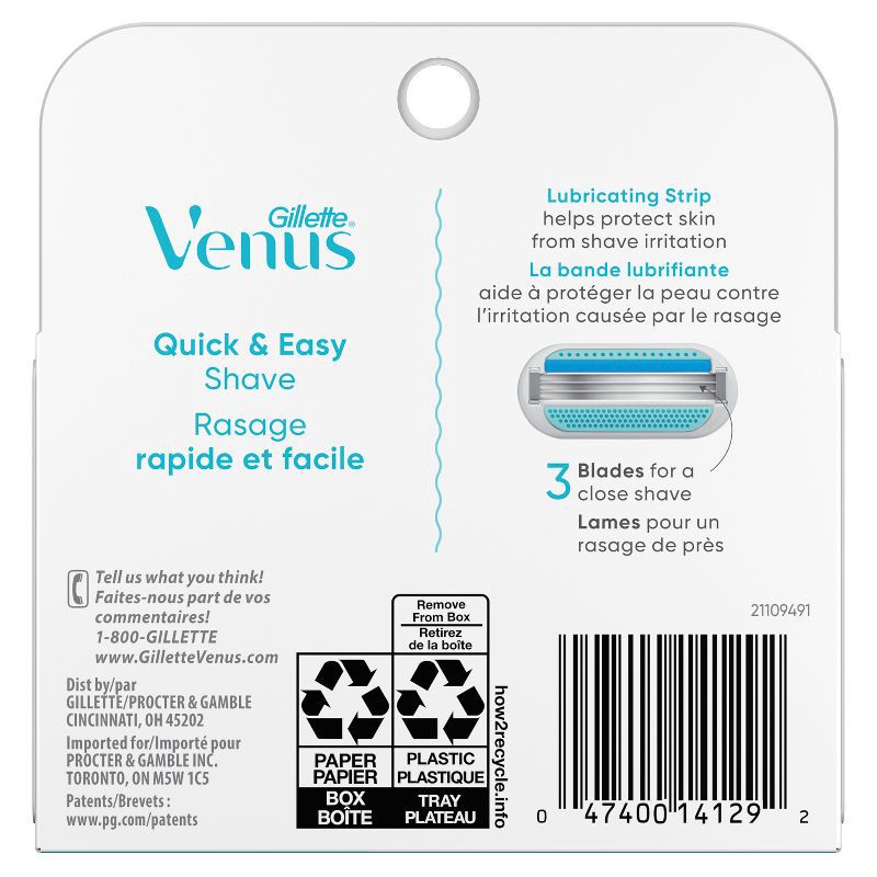 slide 8 of 8, Venus Smooth Women's Razor Blade Refills - 4ct, 4 ct