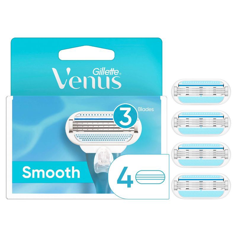 slide 1 of 9, Venus Smooth Women's Razor Blade Refills - 4ct, 4 ct