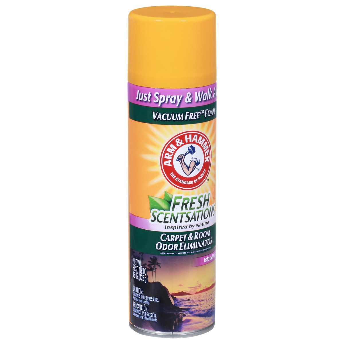 slide 3 of 10, ARM & HAMMER™ Fresh Scentsations™ Carpet Odor Eliminator, Island Mist - Foam, 15 oz