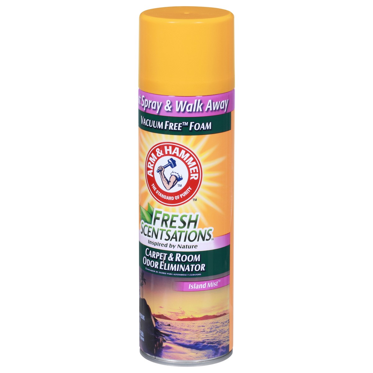 slide 2 of 10, ARM & HAMMER™ Fresh Scentsations™ Carpet Odor Eliminator, Island Mist - Foam, 15 oz