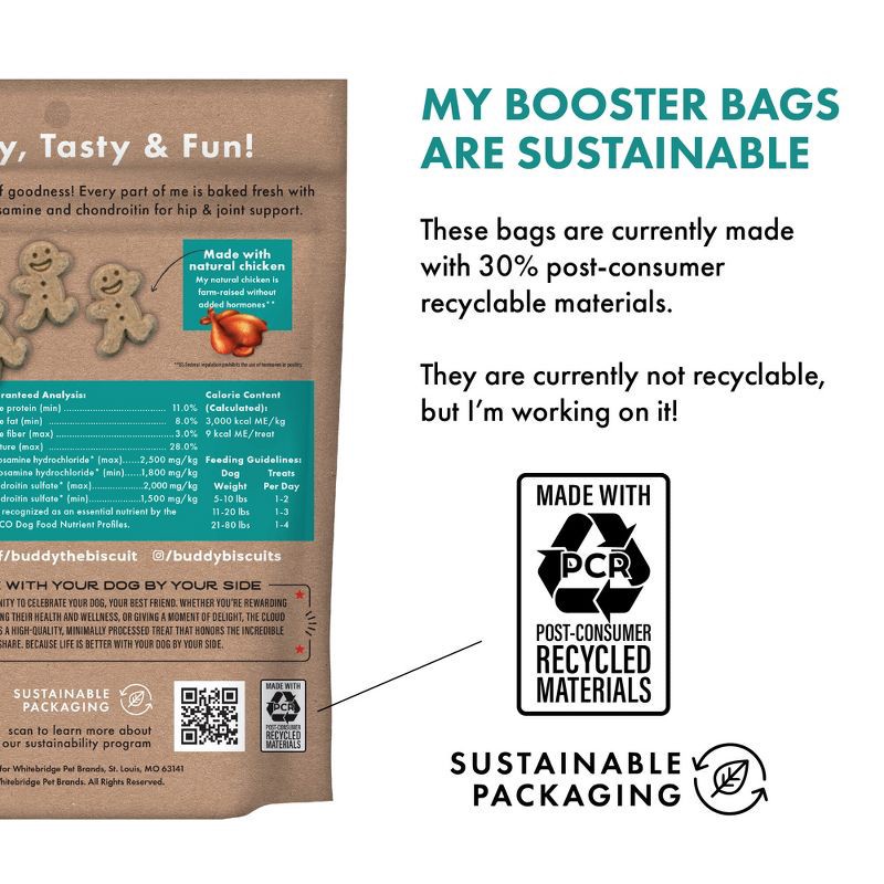 slide 6 of 10, Buddy Biscuits Chicken Hip & Joint Chews Dog Treats - 5oz, 5 oz