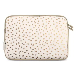 Dabney Lee 13.3" Laptop Sleeve - Champagne Dot