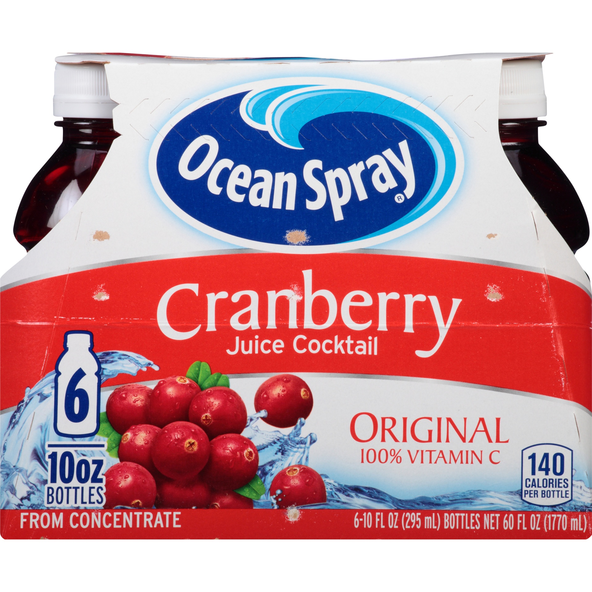 slide 6 of 8, Ocean Spray Cranberry Bottles, 6 ct; 10 fl oz