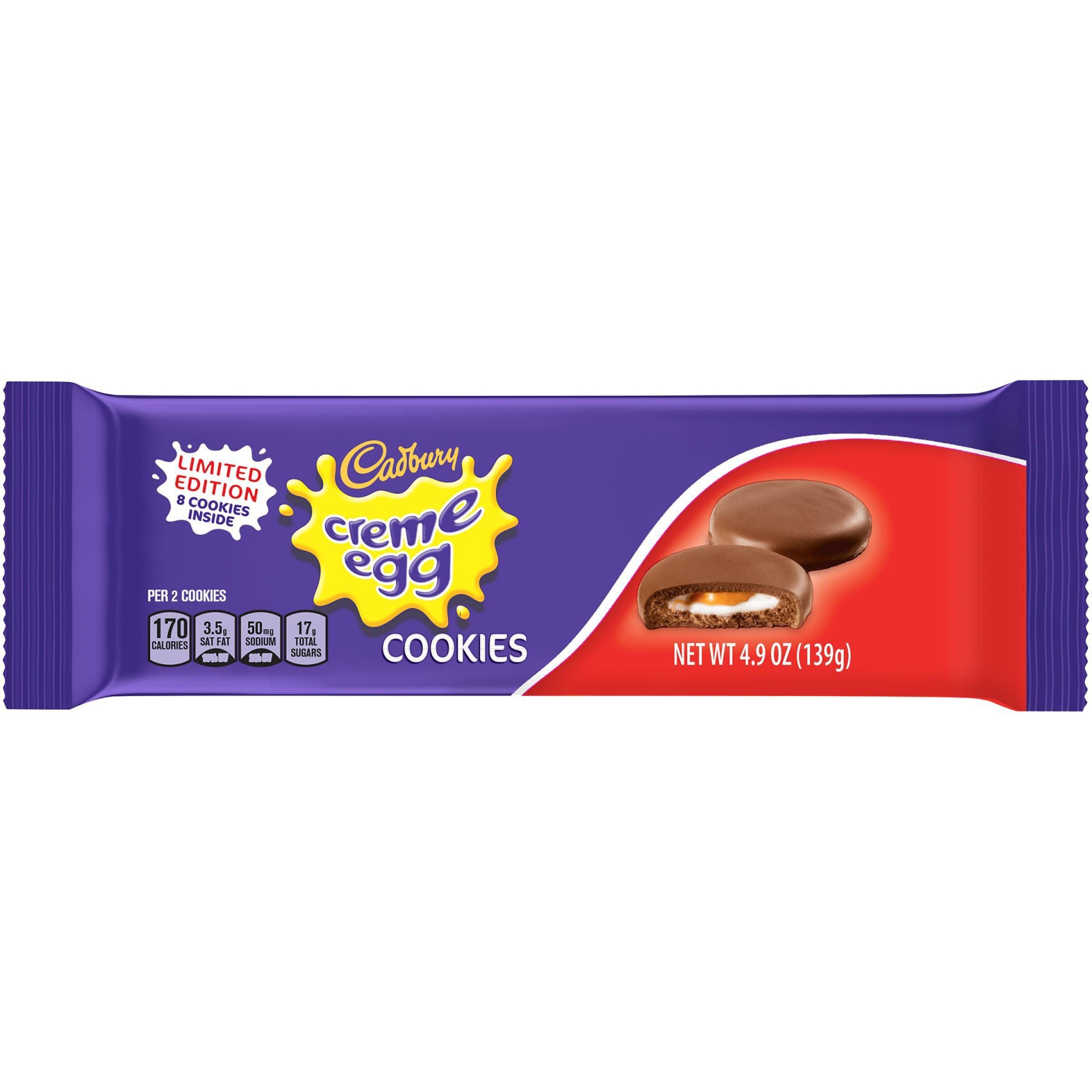 slide 1 of 3, Cadbury Biscuits Cadbury Creme Egg Cookies, 8 ct, 3.6 oz