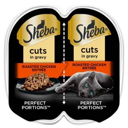 Sheba Perfect Portions Cuts in Gravy Roasted Chicken Flavor Wet Cat Food - 2.64oz