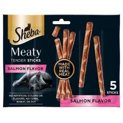 Sheba Meaty Tender Sticks Salmon Flavor Jerky Cat Treats - 0.7oz/5ct