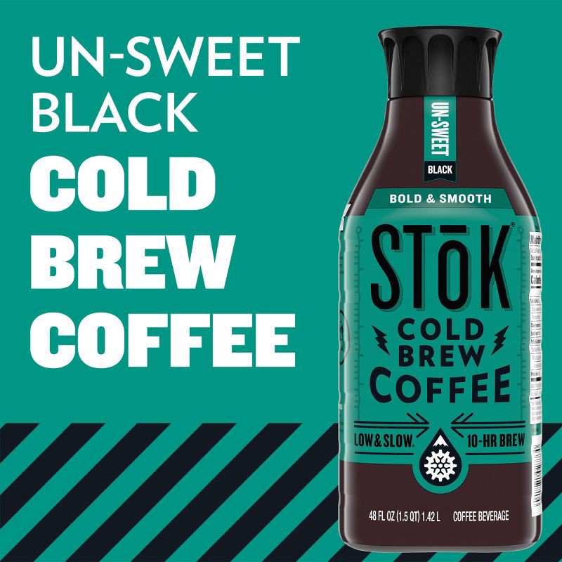 slide 3 of 13, SToK Black Unsweetened Cold Brew Coffee - 48 fl oz, 48 fl oz